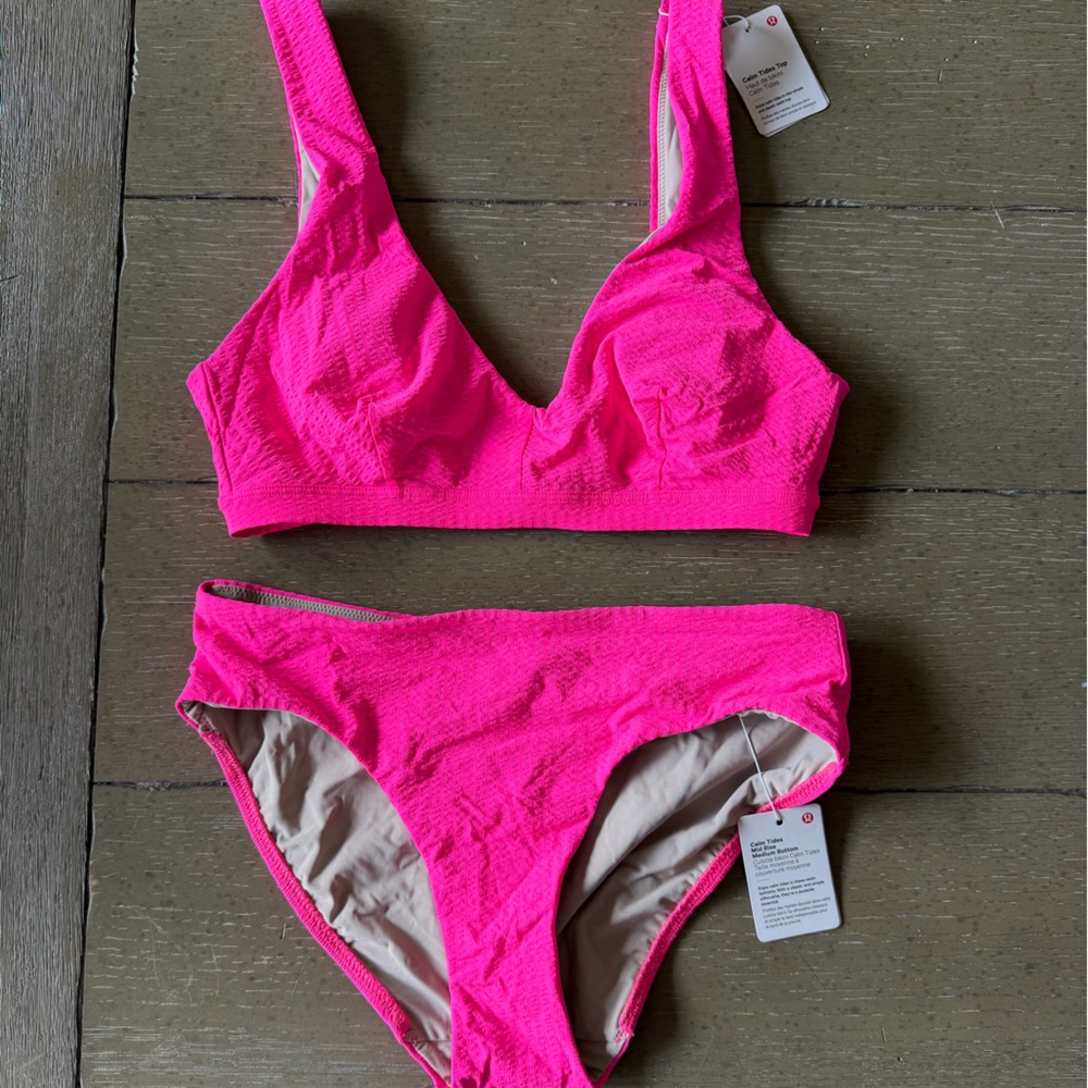 Vibrant Pink Bikini Set Lulu Lemon